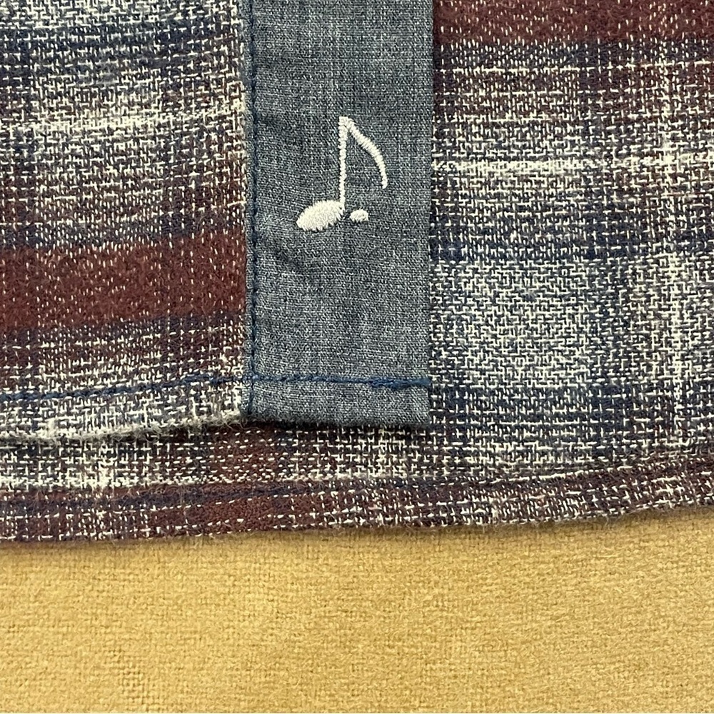 32 Bar Blues 100% Cotton Plaid Pearl Snap Button Down Shirt Size Large - Picture 12 of 13